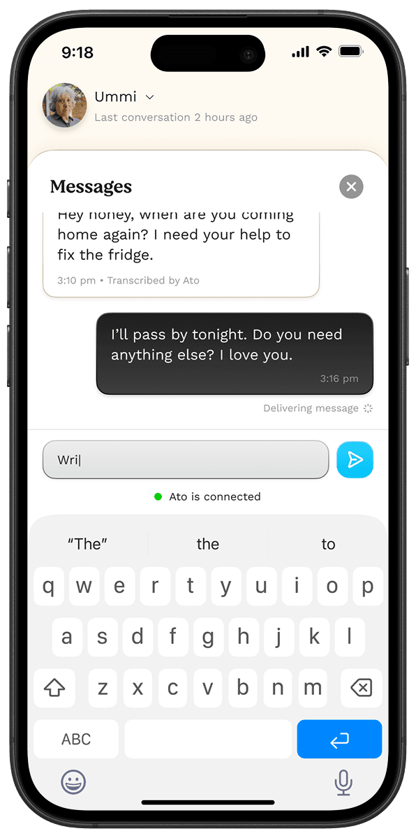 Ato Family App Interface